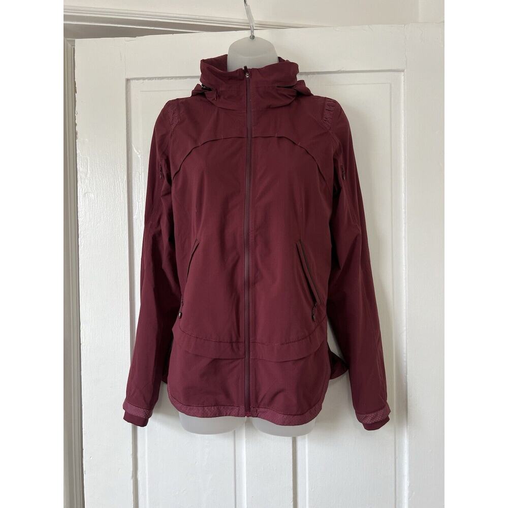 Lululemon Rain Runner Jacket Rust Berry Size 4 Athletic Windbreaker Lightweight